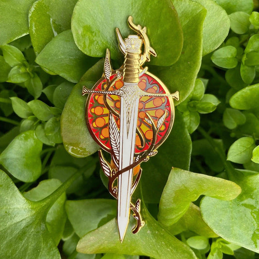 Stained Glass Dagger Enamel Pin | Hard Enamel Pin - Nymeris Art