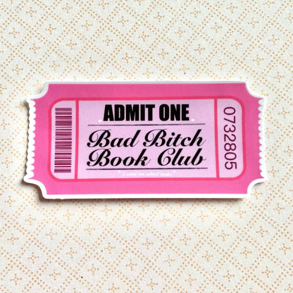 Bad Bitch Book Club Vinyl Sticker