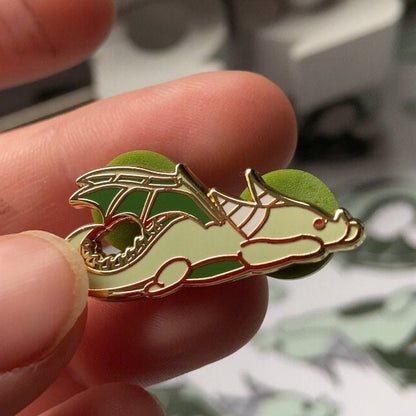 Green Dragon Enamel Pin | Hard Enamel Pin