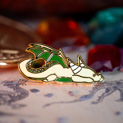 Green Dragon Enamel Pin | Hard Enamel Pin