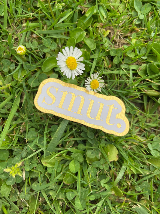 Gold SMUT Vinyl Sticker