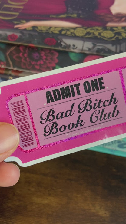 Bad Bitch Book Club Vinyl Sticker