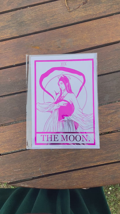 The Moon Foil Print