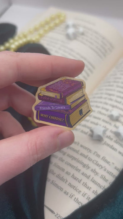 Slow Burn Wooden Trope Pin
