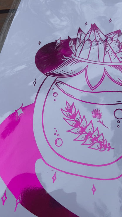 Potion Bottle Foil Print