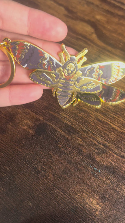 Death Head Moth Keychain
