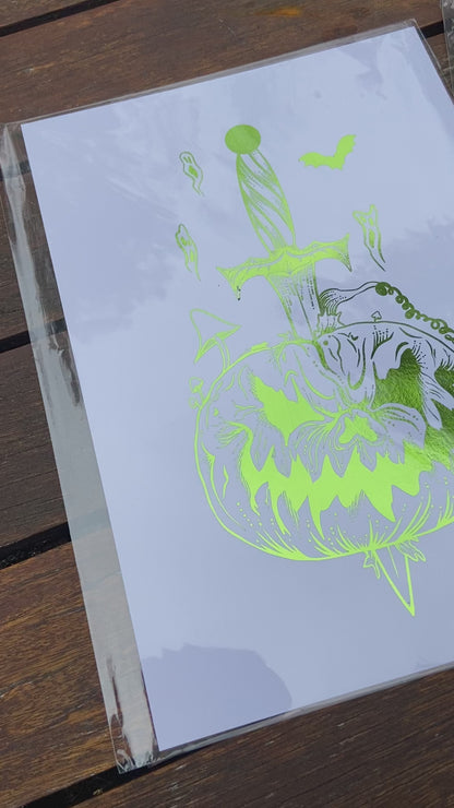 Pumpkin Foil Print
